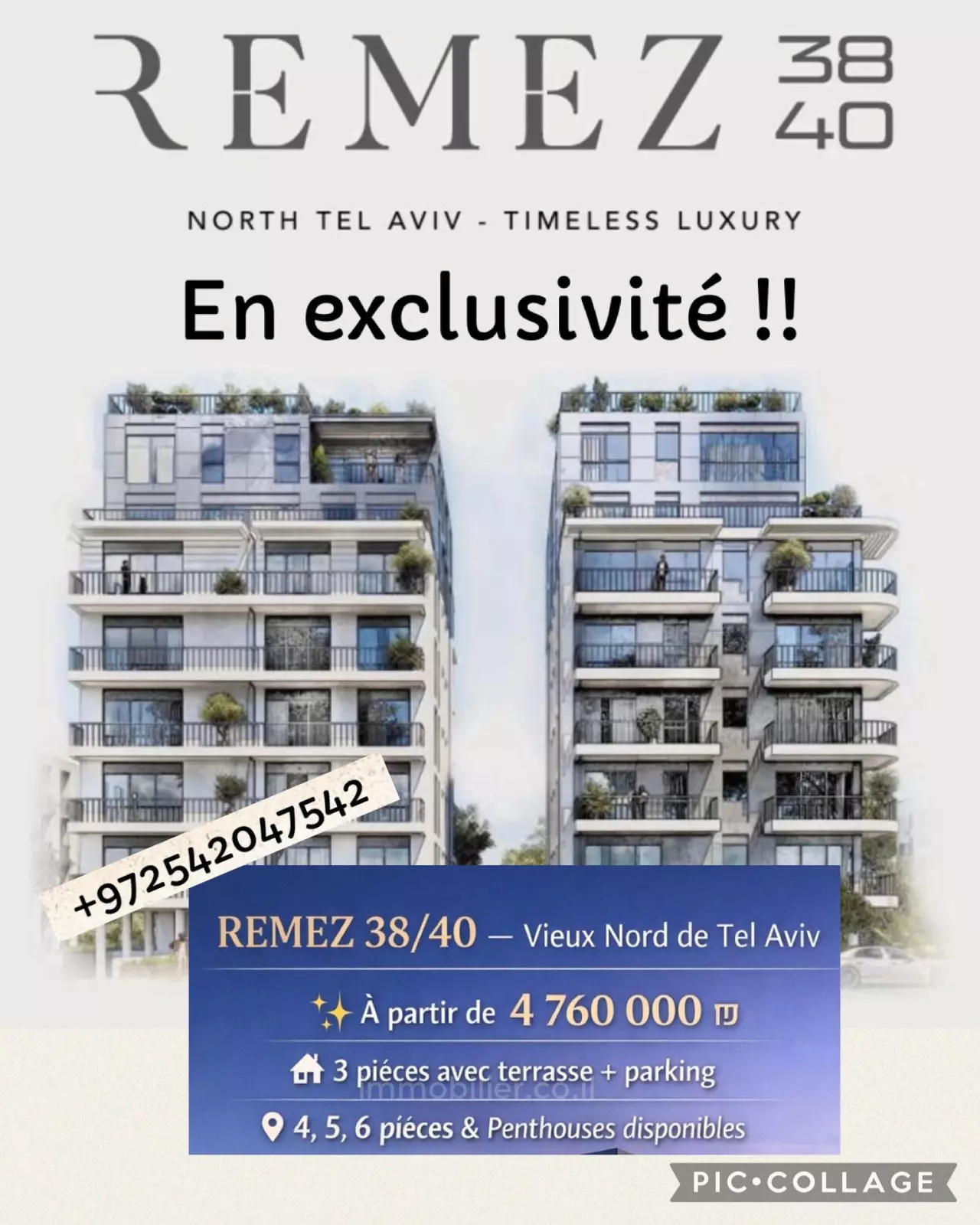 Magnifique projet rue Remez en exclusivité - Appartements 3/4/5 pièces rez-de-chaussée et penthouse