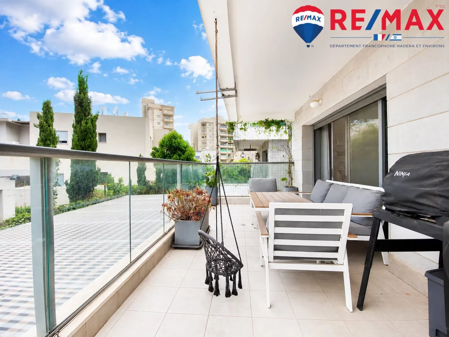 Grand appartement familial de 5 pièces avec Souccah en plein quartier Park !